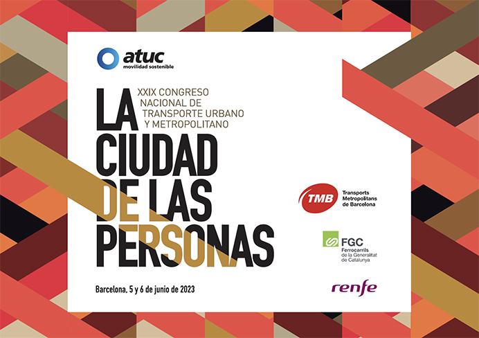 Cartel congreso ATUC: La ciudad de las personas. 5 y 6 de julio en Barcelona.